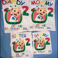 Cocomelon Birthday T-shirt’s Personalized 