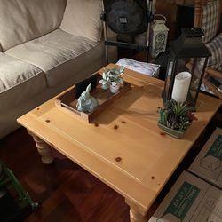 Square Coffee Table And End Table