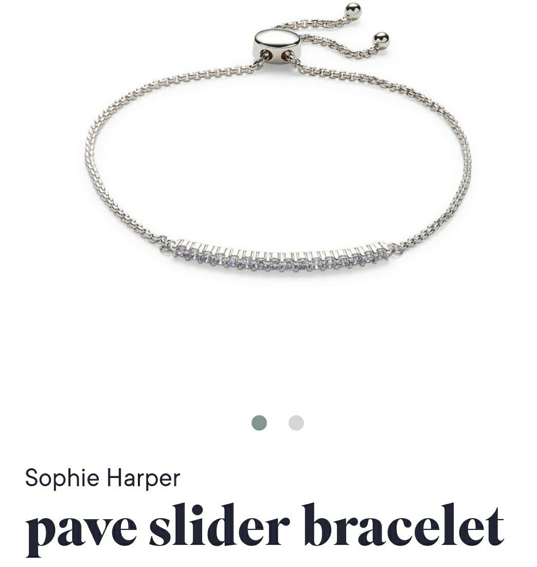 New Sophie Harper Pave Slider Bracelet
