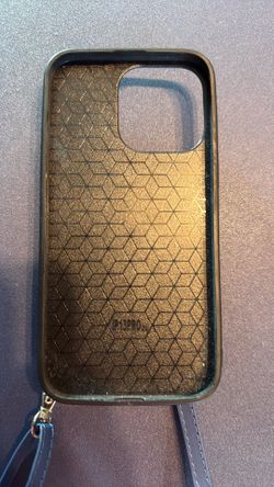 iPhone 13 Pro phone case blue with strap