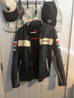 Size 52 HF D1 - MEN’S Motorcycle Leather Jacket