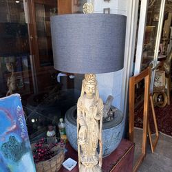 Vintage large Buddha, Table, Lamp