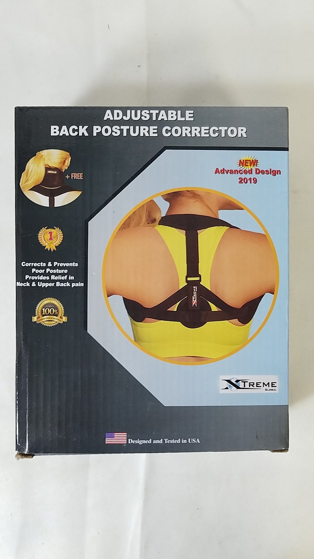 Posture Corrector 2019 Xtreme Global - Easily Hidden Under Cloths