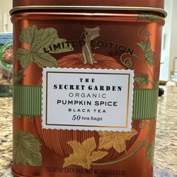 Secret Garden Organic Pumpkin Spice Black Tea - 50 Bags 