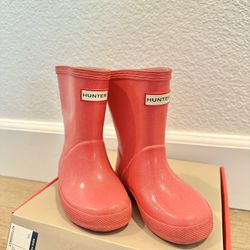 Toddler Girl Hunter Rain Boots Size: US 7 M