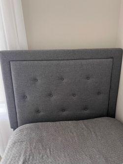 Twin bed with mattress