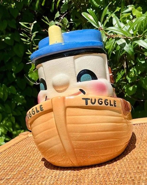 1950's Vintage Tugboat Cookie Jar
