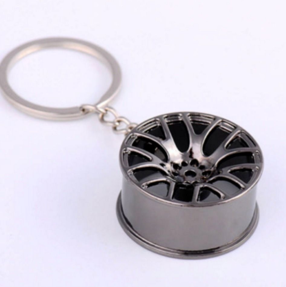 Wheel Hub Rim Model Man's Keychain Car shipping only