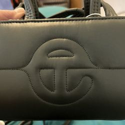 Telfar Small Green Puffer Purse 