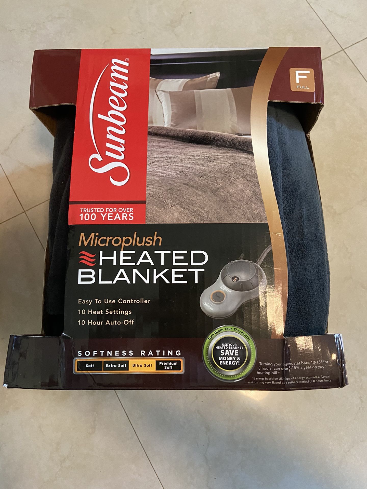 Sunbeam electric heated blanket Microplush