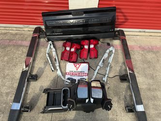 2019 2021 2023 Chevrolet Chevy Silverado bed rear tailgate with reverse camera and side door mirrors