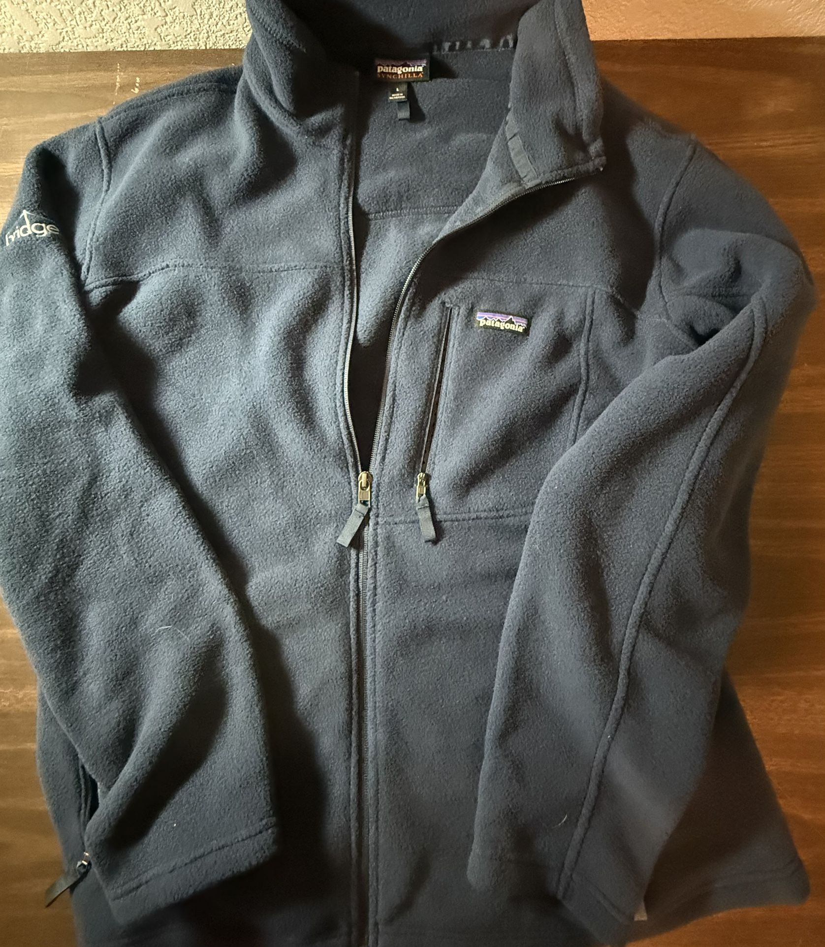 Patagonia SYNCHILLA Size L Men's Full Zip Fleece Lined Athletic Jacket