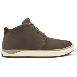 Olukai Papakū ‘Ili Men’s Waterproof Leather Boots Size 9.5 Lace Up Shoes