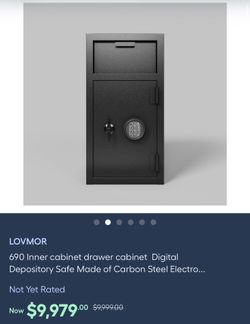 690 Inner cabinet drawer cabinet  Digital Depository Safe Made of Carbon Steel Electronic Code Lock Depository Safe with Deposit Slot Depository Box f