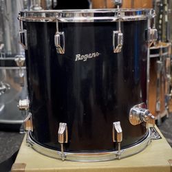 Rogers 16x16 Floor Tom - Black (1970s)
