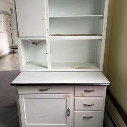 Vintage Kitchenette  40” W, 66.5” H, 25” Deep