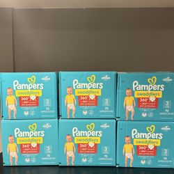 Pampers Swaddlers 360 Pull-On Diapers, Size 3 (16-28 lbs), 70 Count, for up to 100% Leakproof Skin Protection