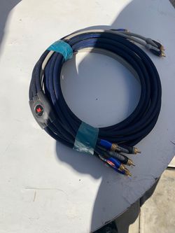 Monster Cable RCA Audio Cable Blue Braided