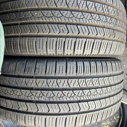 (2) 235/55R19 PAIR OF USED TIRES PIRELLI SCORPION 90% LIFE !