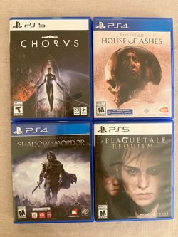 PS4 and PS5 games