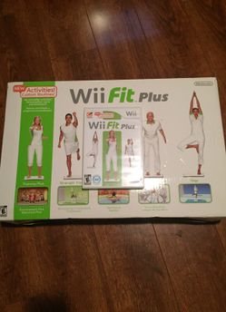 Wii fit plus board with game