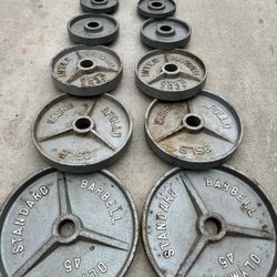 Olympic Weight Set 45 Down To 2.5  $220  Firm