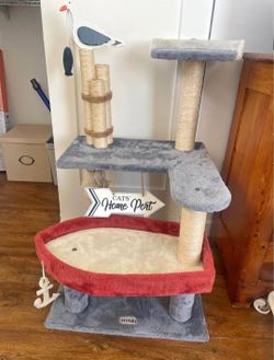 Hyabi Marine Sailboat Seagull Themed Cat Tree Tower
