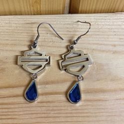 Brand New Harley Davidson Earrings Bar & Shield