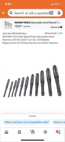 Adjustable Hand Reamer Set 11-Piece HSS – Machinist Precision Hole Sizing Tool