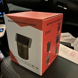 Portable Bluetooth speaker and phone display