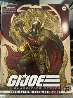 GI Joe Classified Series Snake Supreme Cobra Commander 6" Action Figure Toy