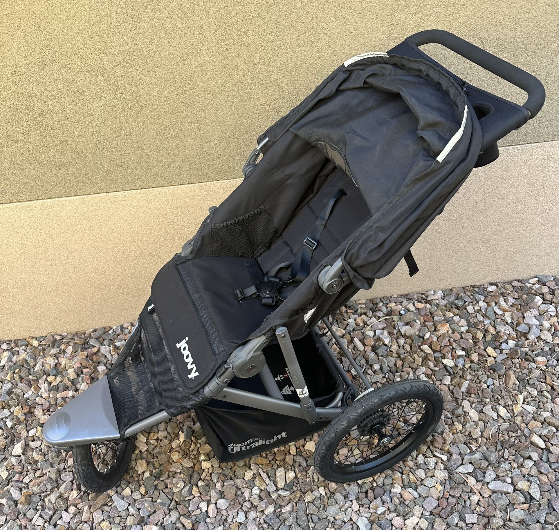 Joovy Zoom360 Ultralight Jogging Running Stroller Black Excellent Shape