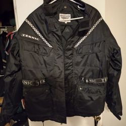 Teknic Motorcycle Jacket Size 44 Excellent Condition Reinforced elbows and forearms And Shoulders 