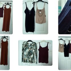 Woman’s Clothes/ Blouses, Romper, Purse, Perfume