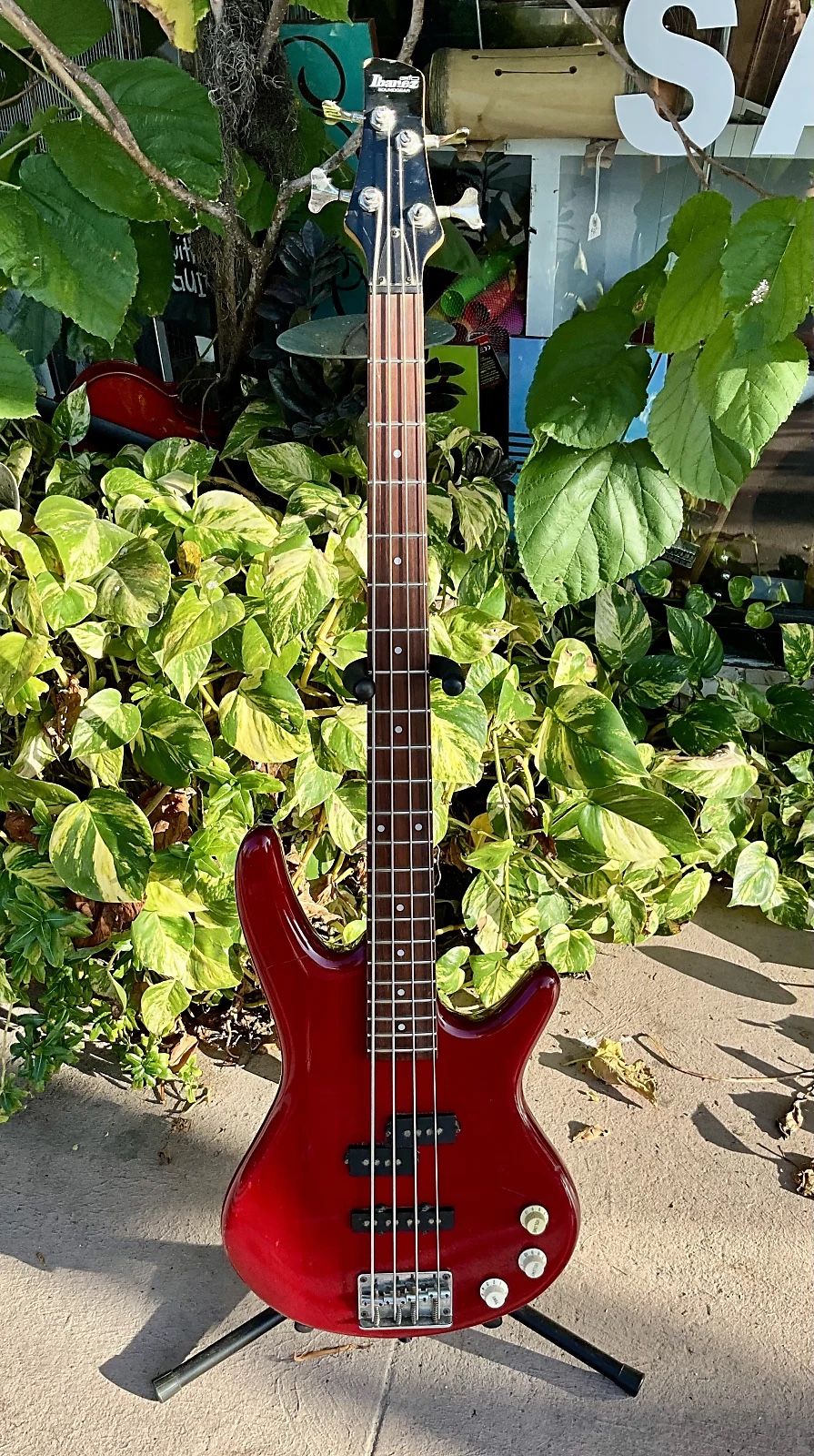 Ibanez GSR200-TR Gio Soundgear-Transparent Red-4 String Bass
