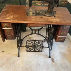 Antique Sewing Machine By Domestic