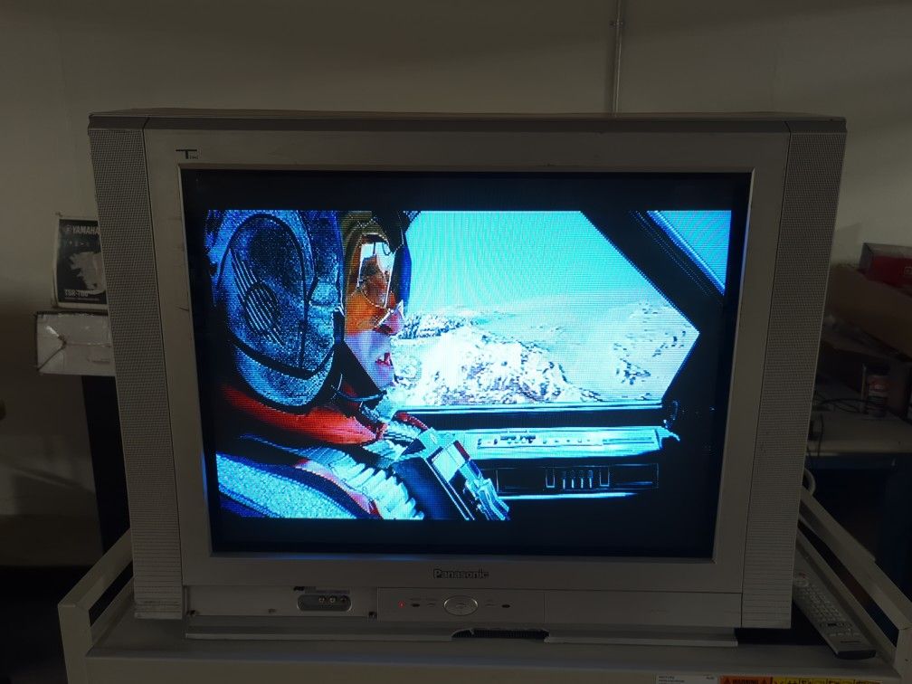 Retro Gaming 4:3 CRT Panasonic Tau 32" CT-32SL15N PureFlat TV