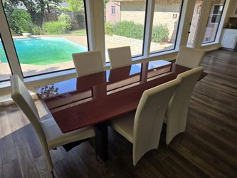 Stunning Glass Dining Table & 6 Chair Set $1,500 OBO
