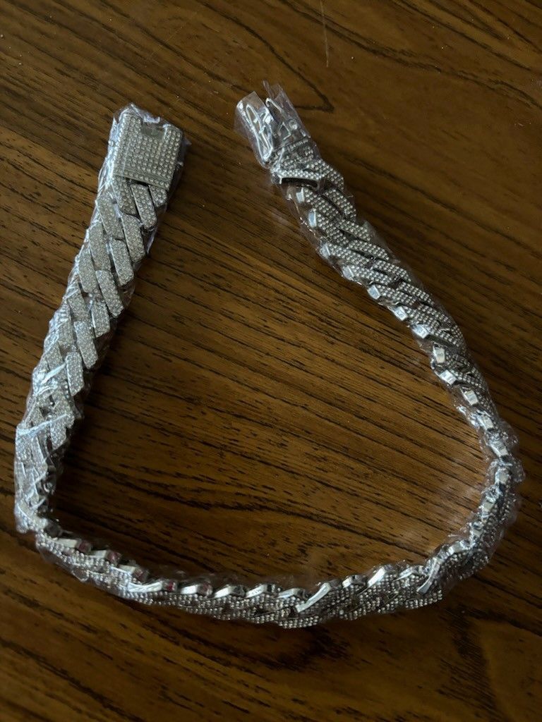 Diamond Choker Iced Out 18 Inch 