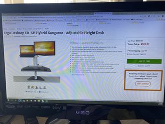 Kangaroo Ergo Adjustable Desk Top 