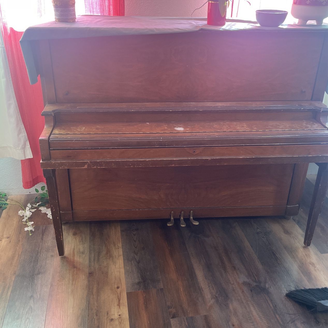 Piano for sale with bench