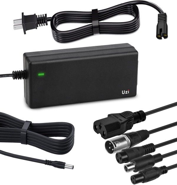 54.6V 2A Charger (6 Plugs Universal) for Fast and Safe Charging of 48V Li-ion Battery for Electric Scooter/E-Bike/Pedicab,etc.(Please Check Voltage)
