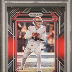 2022 Chronicles Brock Purdy Prizm Black Red /99 Rookie PSA 10  Color Match San Francisco 49ers