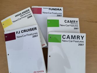 Toyota 2006-2007 New Car Features Books