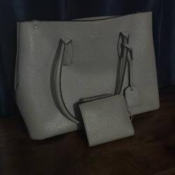 Kate Spade Purse Light Gray 