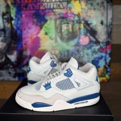 Jordan 4 Blue Military 