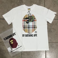 BAPE x Burberry White Tee