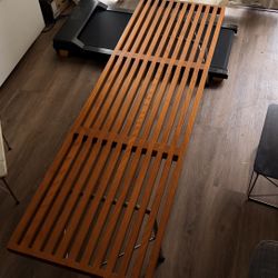 Nelson Style Bench with Steel Legs