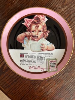 Kellogg's Toasted Corn Flakes Vintage Collector Plate