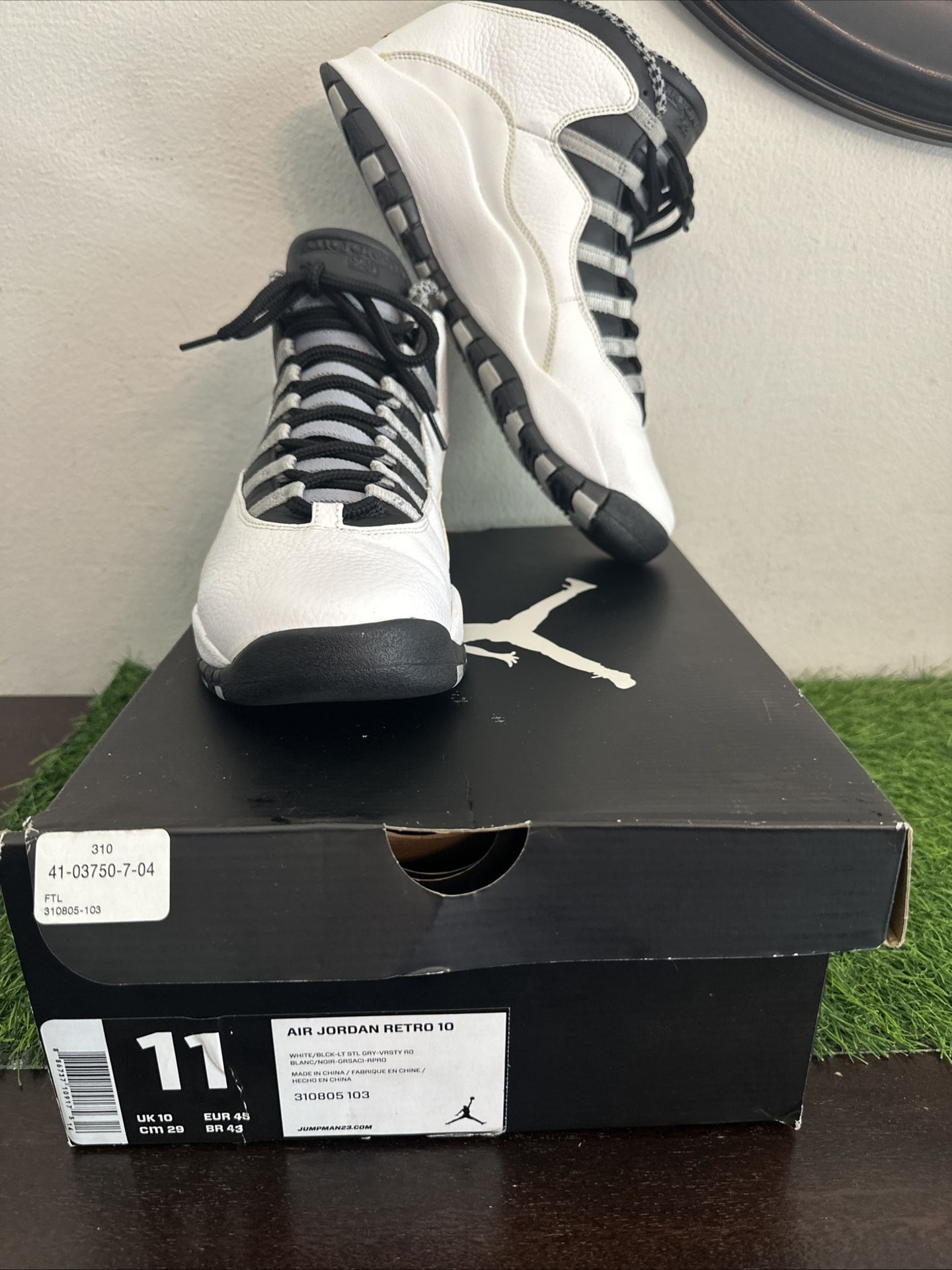 Size 11 - Air Jordan 10 Retro 2013 Steel (310805-103)